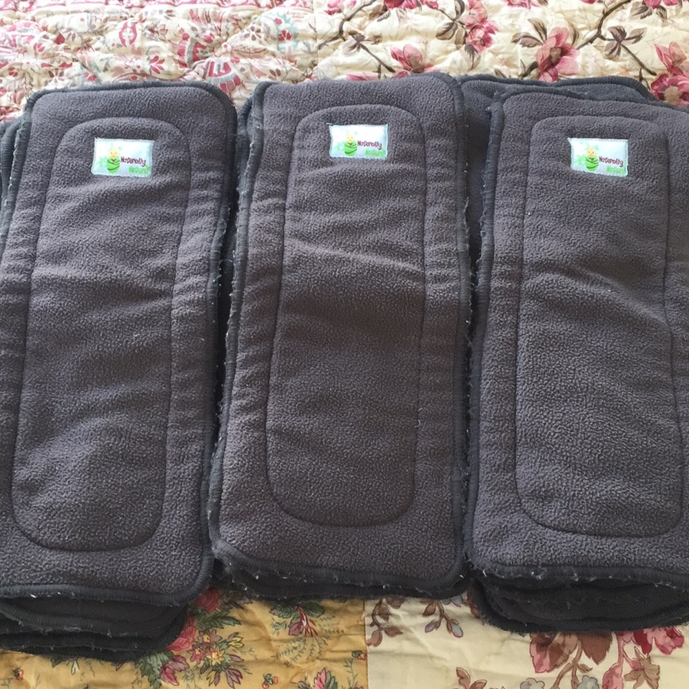 Cloth diapers and bamboo inserts